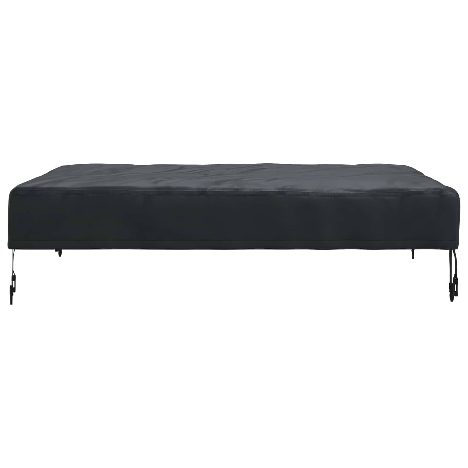 Housse de table tissu noir 102 x 102 x 15 cm, Poids:0.34kg - PANGIVO - Image 5