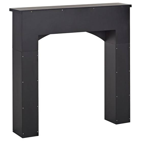 Habillage de cheminée MDF Noir BUSSELTON - Beliani - Image 4