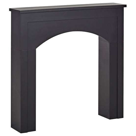 Habillage de cheminée MDF Noir BUSSELTON - Beliani - Image 3