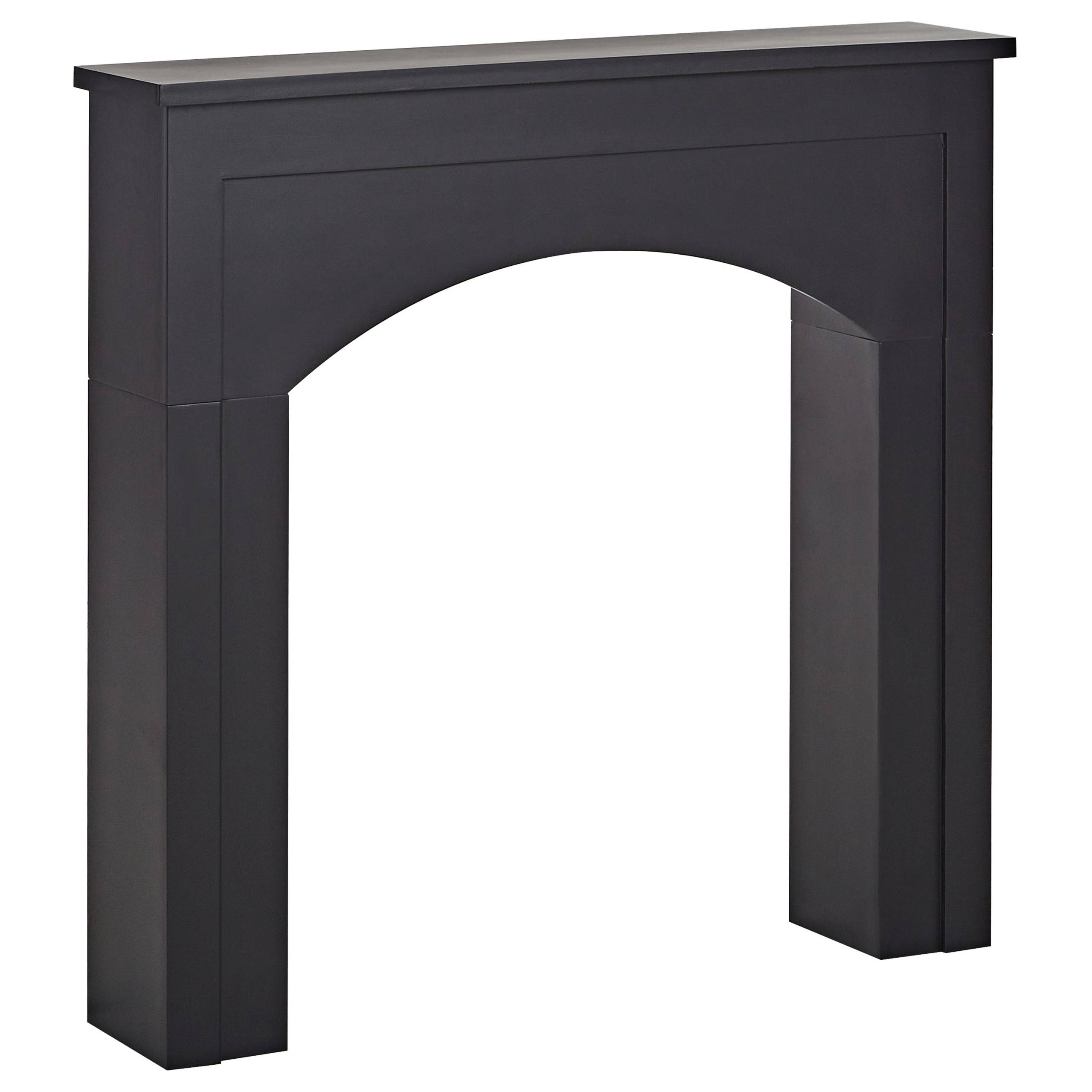 Habillage de cheminée MDF Noir BUSSELTON - Beliani - Image 3