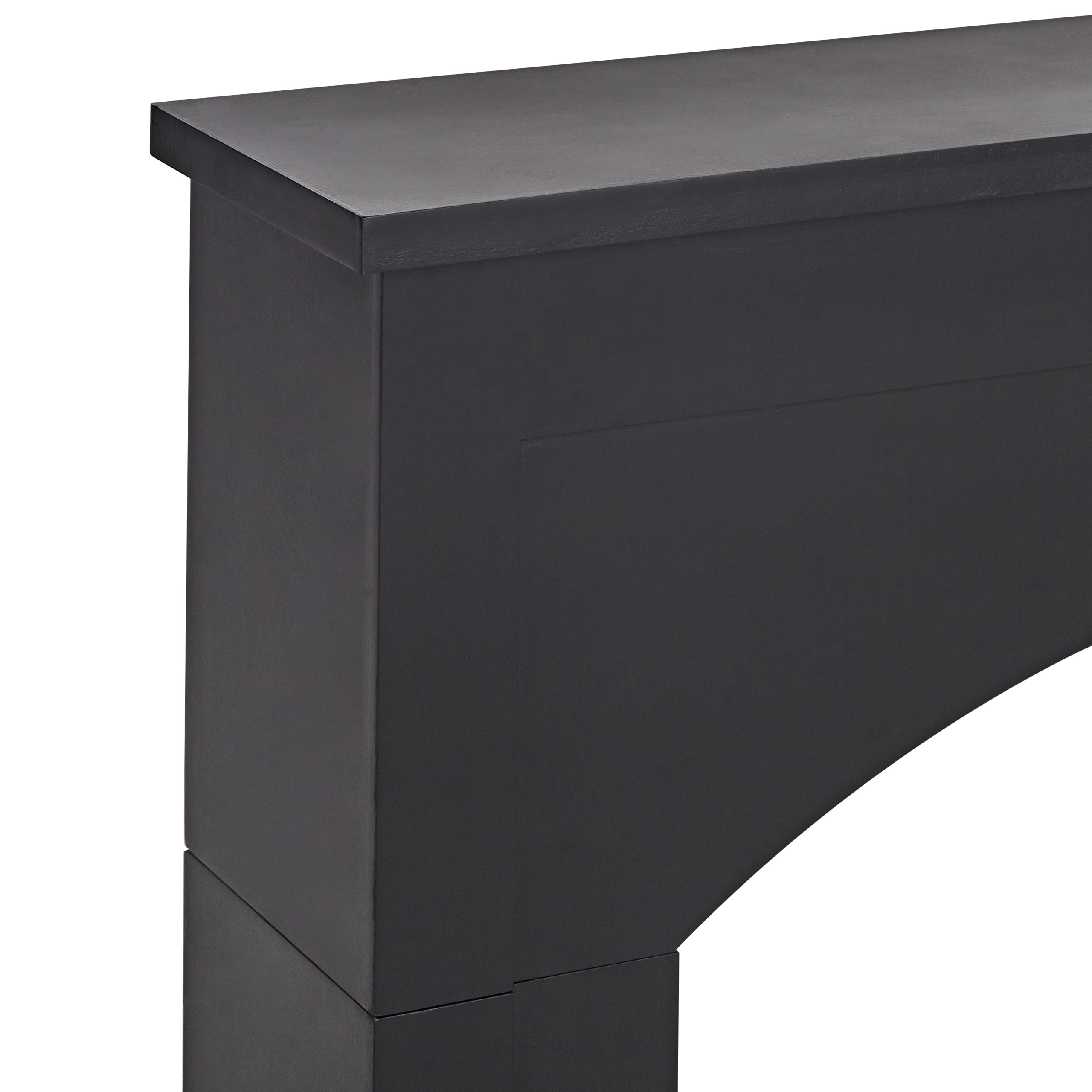 Habillage de cheminée MDF Noir BUSSELTON - Beliani - Image 5