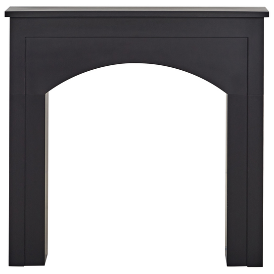 Habillage de cheminée MDF Noir BUSSELTON - Beliani - Image 1