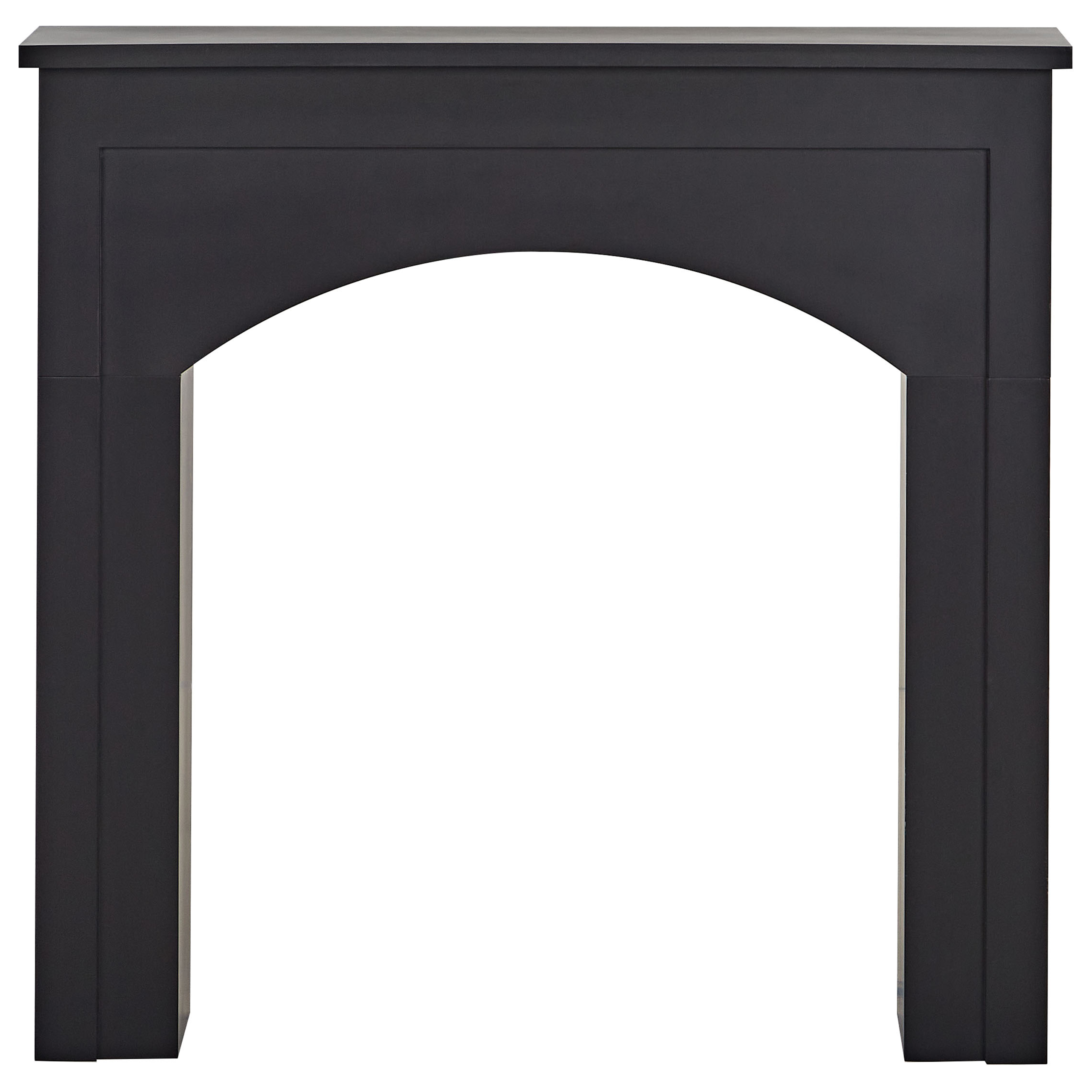 Habillage de cheminée MDF Noir BUSSELTON - Beliani - Image 1