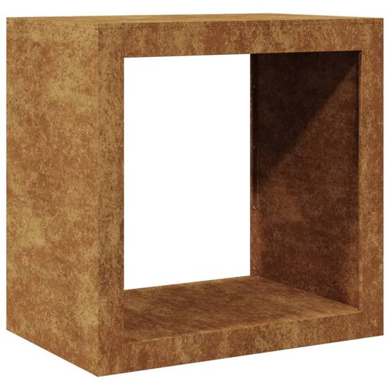 Range-bûches Carré Acier Corten Stockage Extérieur Tendance 60x40x60cm - ComfortXL Outdoor Living - Image 2