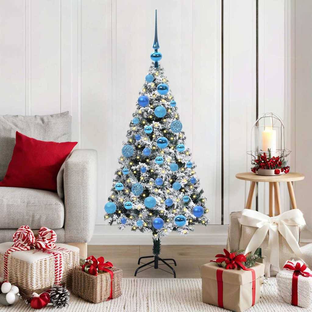 ComfortXL - Sapin de Noël Artificiel Vert 120 cm, Lumineux avec Alimentation USB, 362 Branches Réalistes – ComfortXL Outdoor Living - Image 1