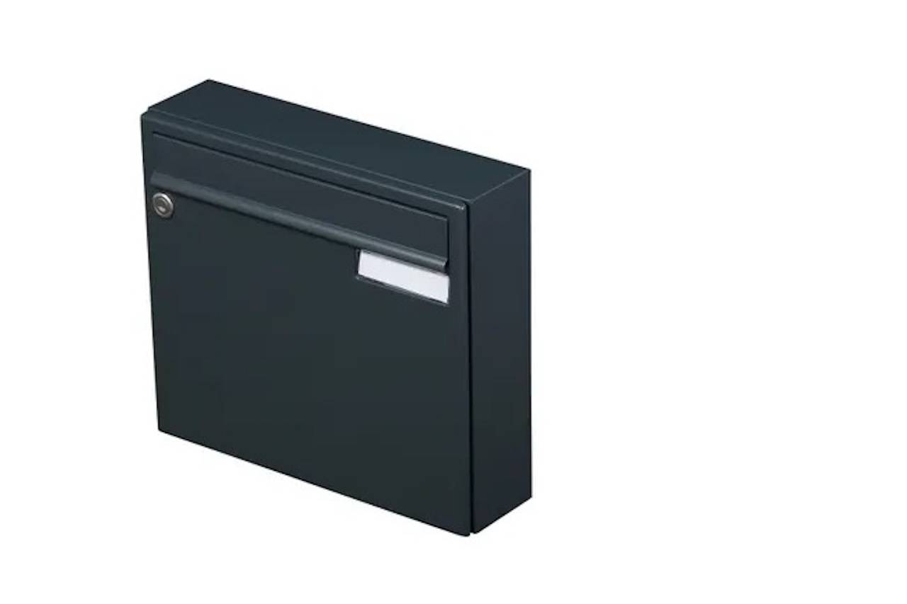 Boîte Aux Lettres Renz Saphir Avec Volet, Gris Ral 7016 Mat - Renz - Image 2