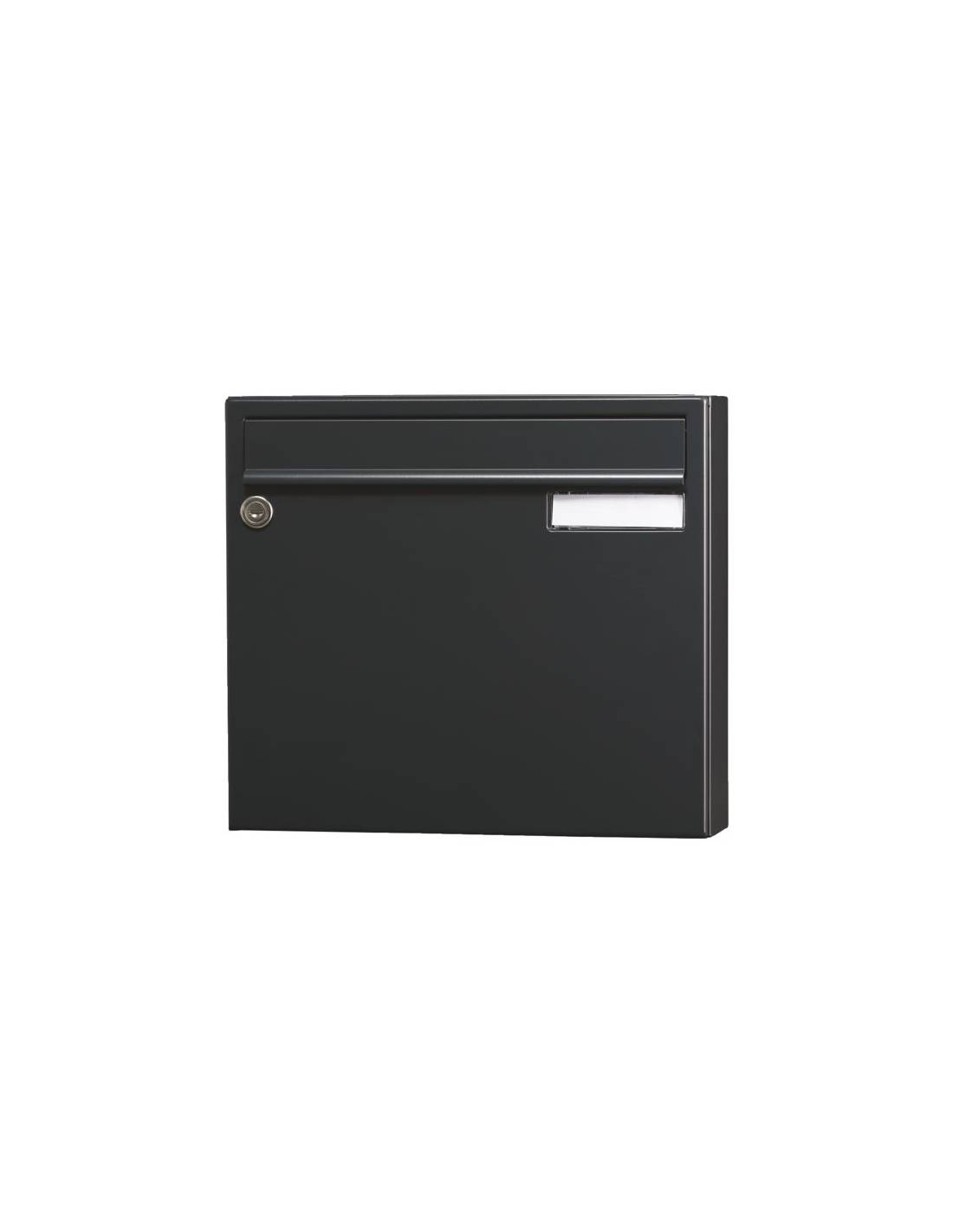 Boîte Aux Lettres Renz Saphir Avec Volet, Gris Ral 7016 Mat - Renz - Image 1