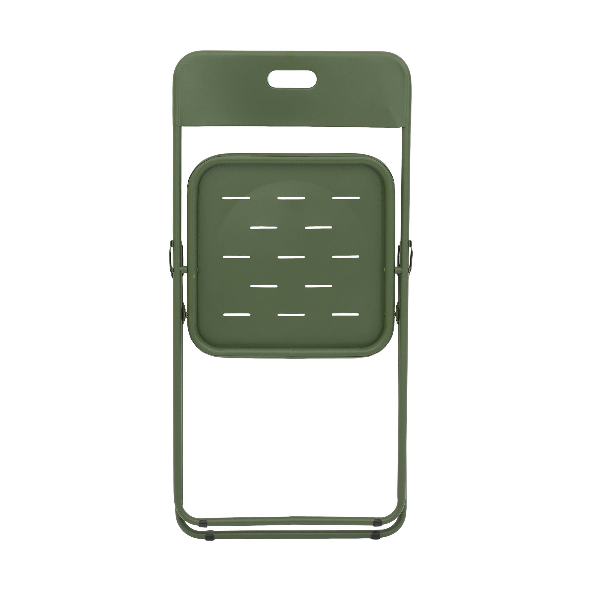 Ensemble Table et Chaise de Jardin avec 1 Table et 2 Chaises pour 2 personnes Acier Vert - Image 7