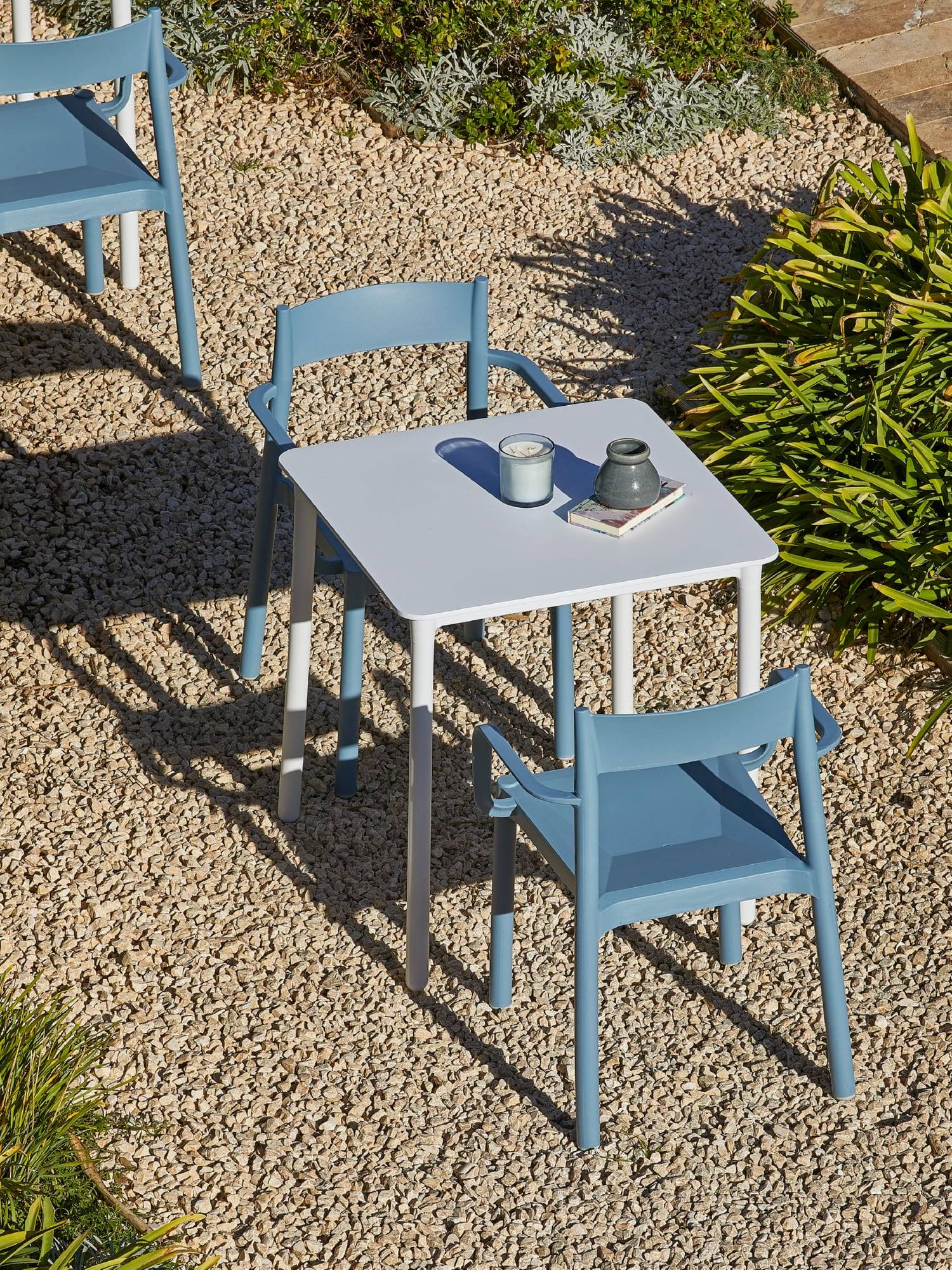 Garbar - Table carrée 70x70 Marsella garbar plastique beige - Image 5