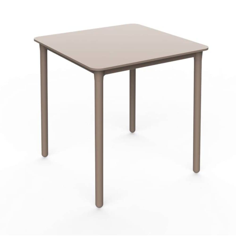 Garbar - Table carrée 70x70 Marsella garbar plastique beige - Image 1
