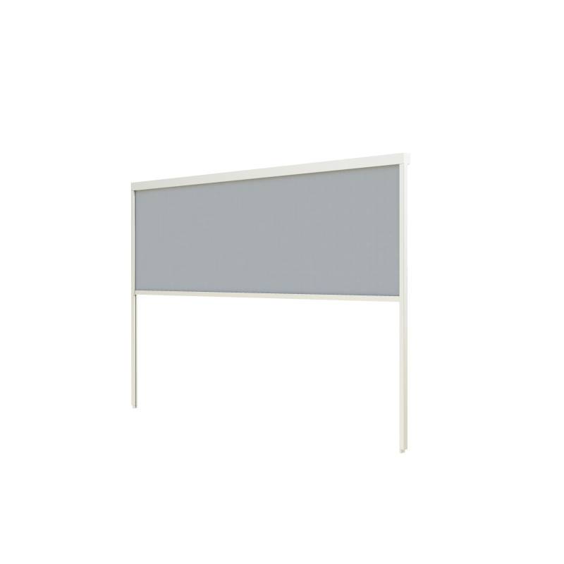 Ombrea - Pergola bioclimatique Ombréa adossée VS 3x4M Blanc + 1 store 4M blanc - Image 4