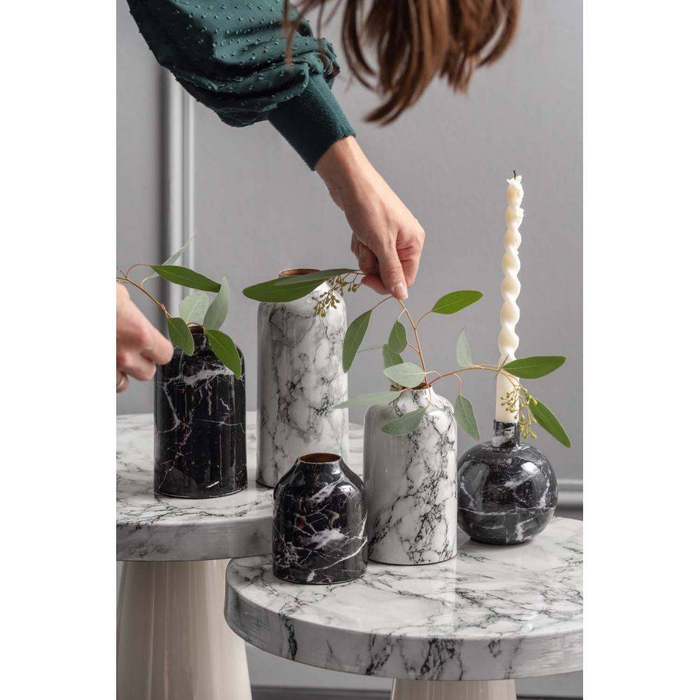 Pt Living - Bougeoire effet marbre 10 x 10 cm Marble - Image 2