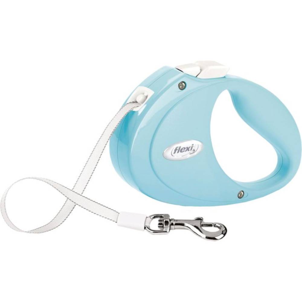 Flexi - Laisse Flexi 2 m PUPPY XS  bleu sangle pour chien max 12 kg - Image 1