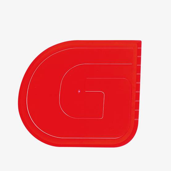 Corne demi-ronde - lot de 5 - rouge - Gilac