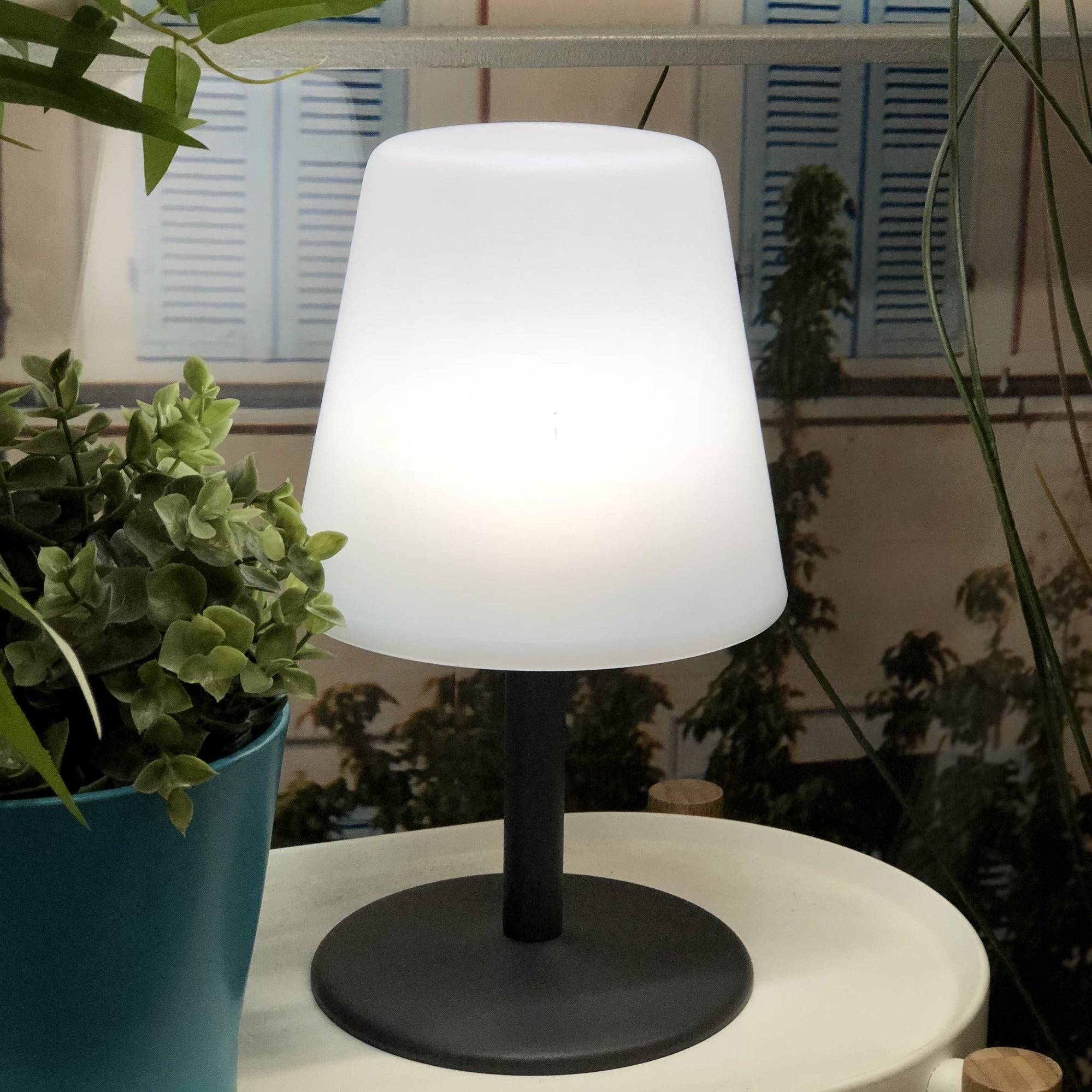 Lumisky - 4 Lampes de table sans fil STANDY MINI Gris H25cm - Image 5