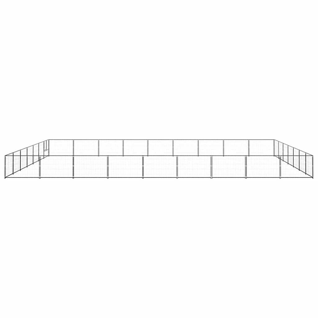 Vidaxl - Chenil Noir 63 m² Acier vidaXL 3082181 - Image 5