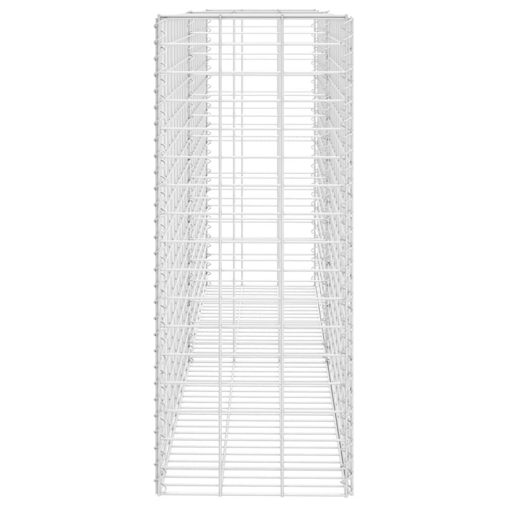 PANGIVO - Panier de gabion Acier inoxydable argenté 85 x 30 x 200 cm - PANGIVO - Image 4