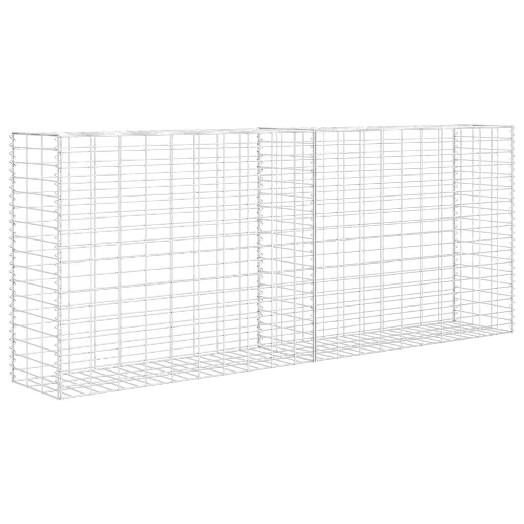 PANGIVO - Panier de gabion Acier inoxydable argenté 85 x 30 x 200 cm - PANGIVO - Image 2