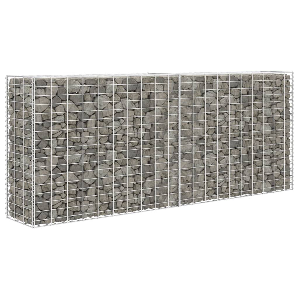 PANGIVO - Panier de gabion Acier inoxydable argenté 85 x 30 x 200 cm - PANGIVO - Image 1