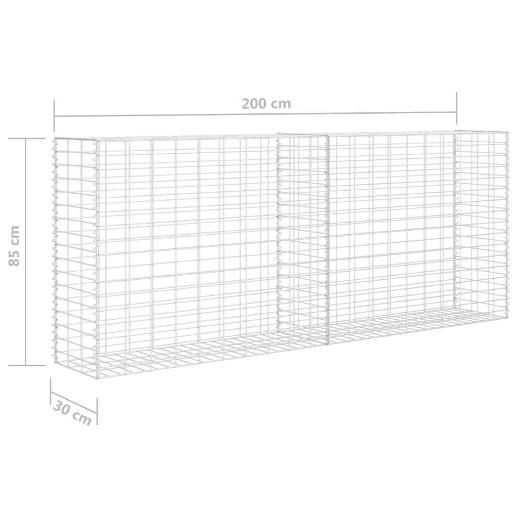 PANGIVO - Panier de gabion Acier inoxydable argenté 85 x 30 x 200 cm - PANGIVO - Image 6