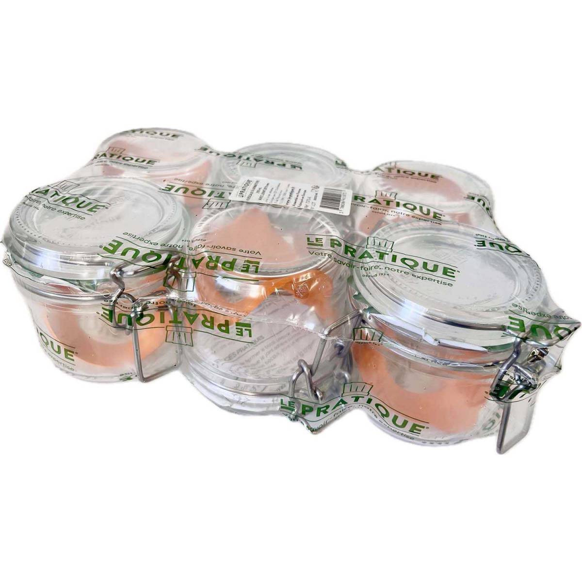 LE PRATIQUE - Set de 6 bocaux en verre à armature 200 ml - Image 1