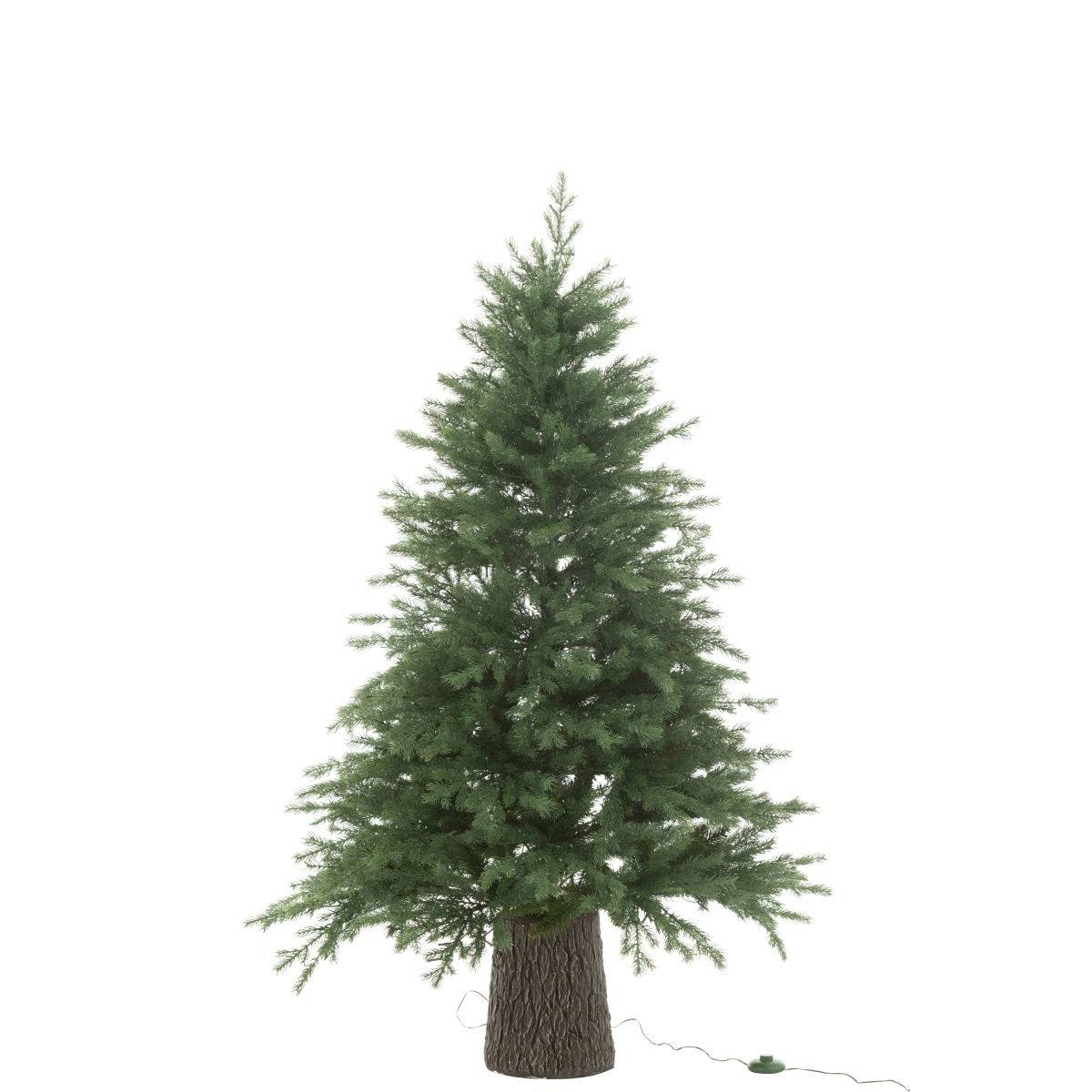 J-Line - Sapin de Noël Artificiel 600 LED "Tronc" 150cm Vert - Image 2