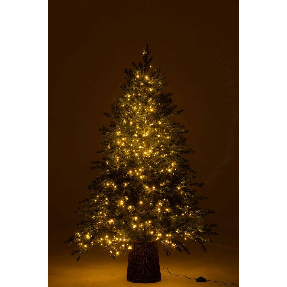 J-Line - Sapin de Noël Artificiel 600 LED "Tronc" 150cm Vert - Image 4
