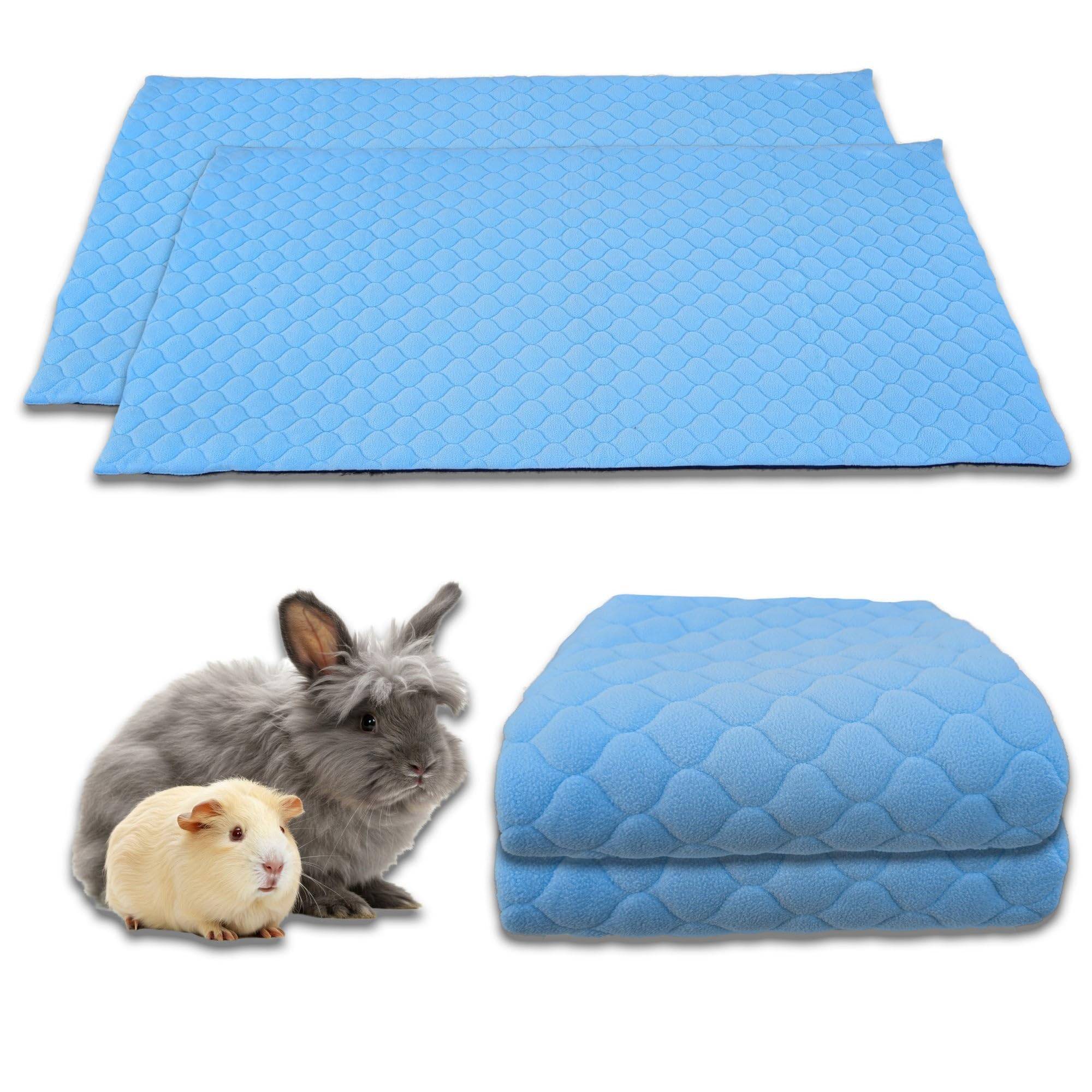 Lot de 2 - Tapis qui remplace la Litière pour Cochon d'Inde et Lapin - Absorbant, Imperméable, Passe en Machine 120 x 60 cm - Neo Solvo - Image 1