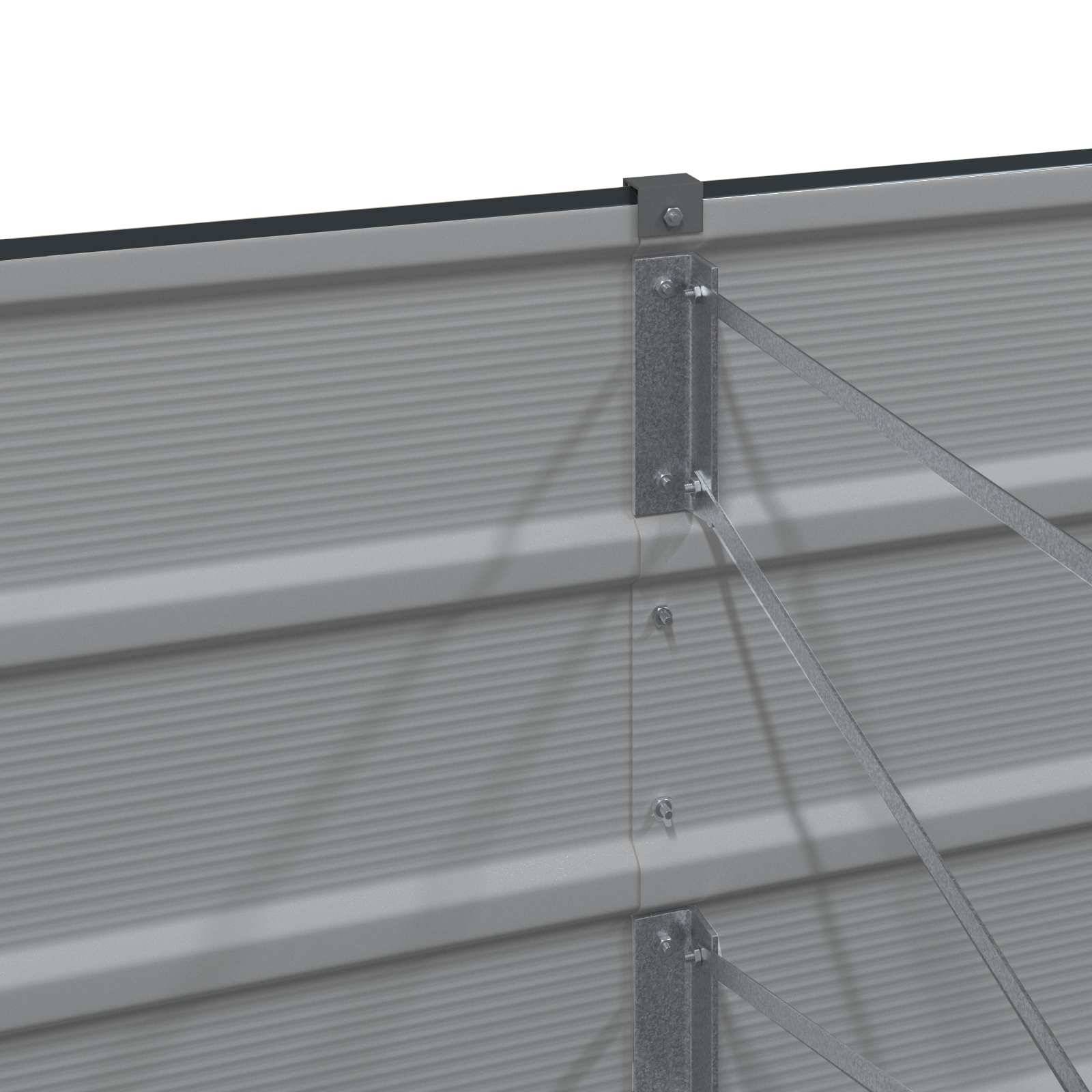 Jardinière Acier Anthracite 240 x 80 x 75 cm - PANGIVO - Image 5