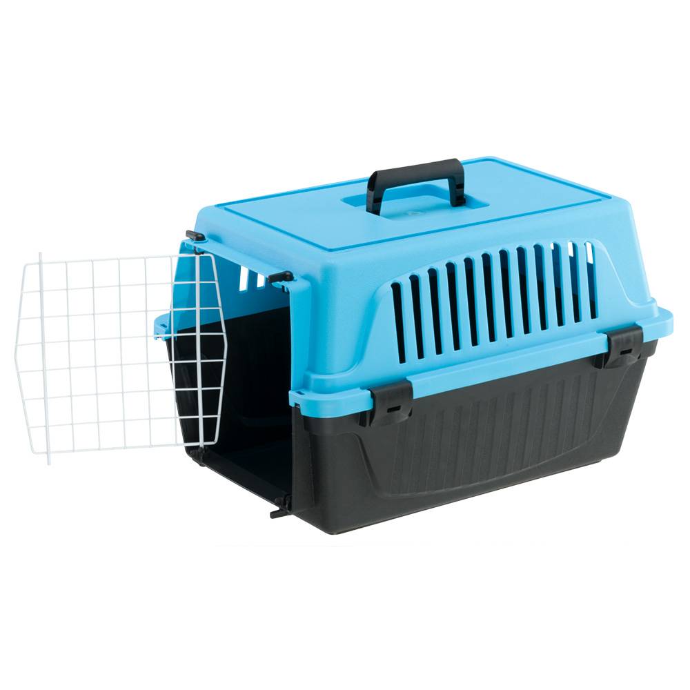 Ferplast - Ferplast Caisse de Transport Chat, Cage de Transport pour Chiens Petits et Chats jusqu'à 5 Kg, Porte en Fer Plastifié, Fentes d'aération, 32,5 x 48 x - Image 4