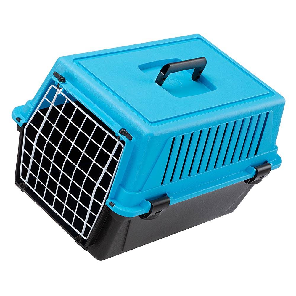 Ferplast - Ferplast Caisse de Transport Chat, Cage de Transport pour Chiens Petits et Chats jusqu'à 5 Kg, Porte en Fer Plastifié, Fentes d'aération, 32,5 x 48 x - Image 8