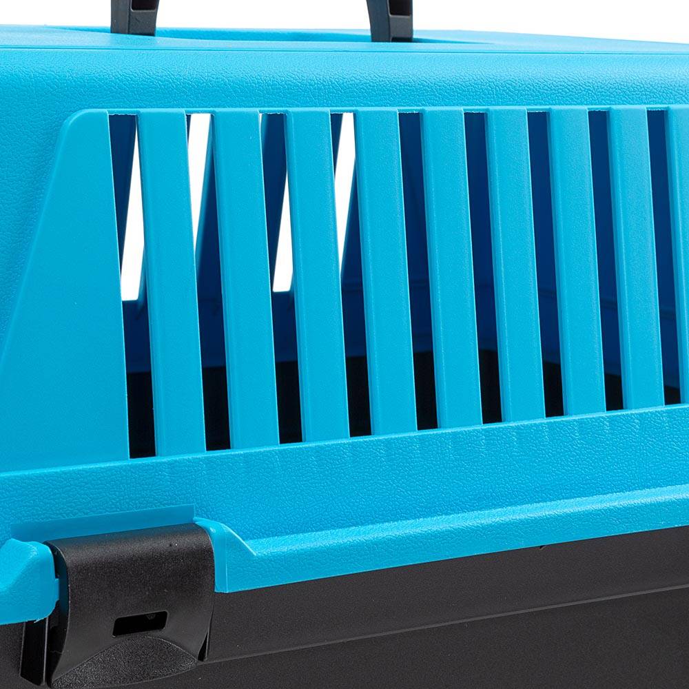 Ferplast - Ferplast Caisse de Transport Chat, Cage de Transport pour Chiens Petits et Chats jusqu'à 5 Kg, Porte en Fer Plastifié, Fentes d'aération, 32,5 x 48 x - Image 9