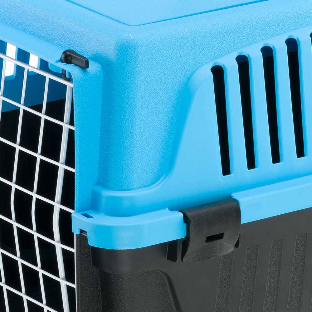 Ferplast - Ferplast Caisse de Transport Chat, Cage de Transport pour Chiens Petits et Chats jusqu'à 5 Kg, Porte en Fer Plastifié, Fentes d'aération, 32,5 x 48 x - Image 5