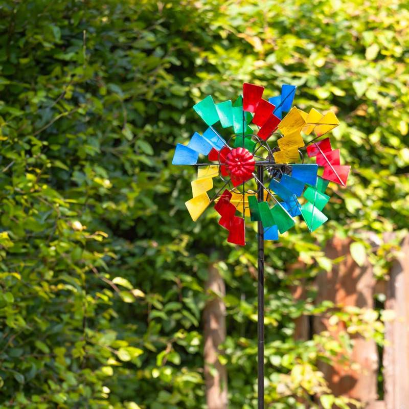 Girouette métallique décorative - double rotation cinétique - Image 3