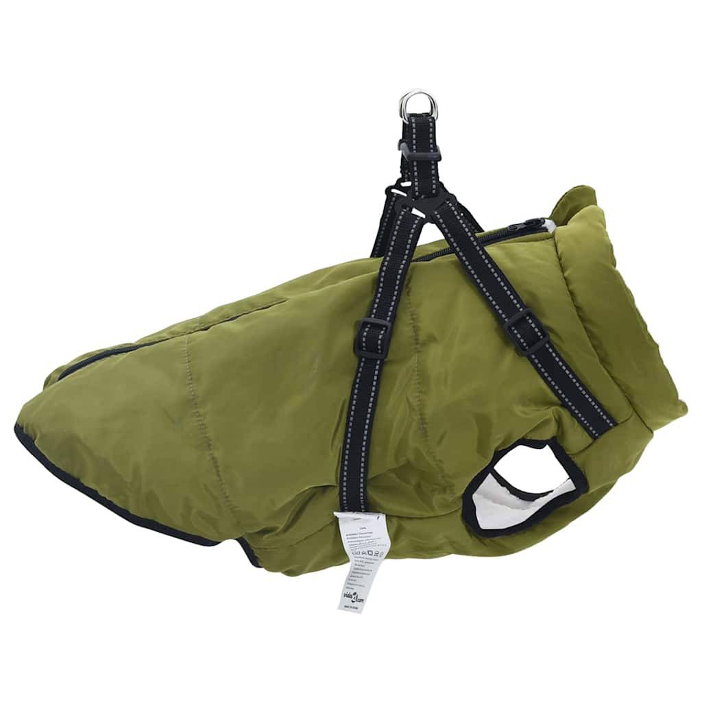 ComfortXL - Veste Chien Extérieur Chaude Harnais Intégré Hiver 6XL Vert Armée - ComfortXL Outdoor Living - Image 4