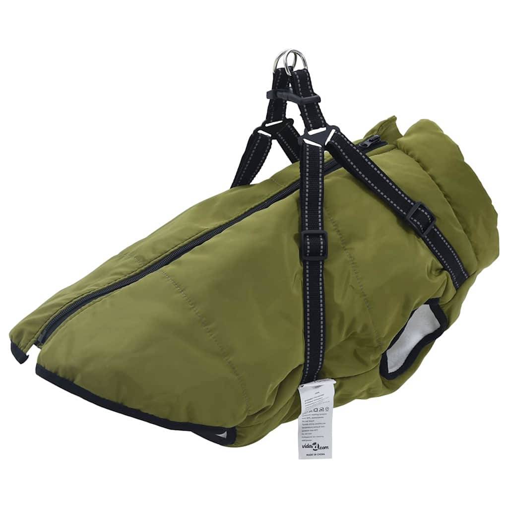 ComfortXL - Veste Chien Extérieur Chaude Harnais Intégré Hiver 6XL Vert Armée - ComfortXL Outdoor Living - Image 1