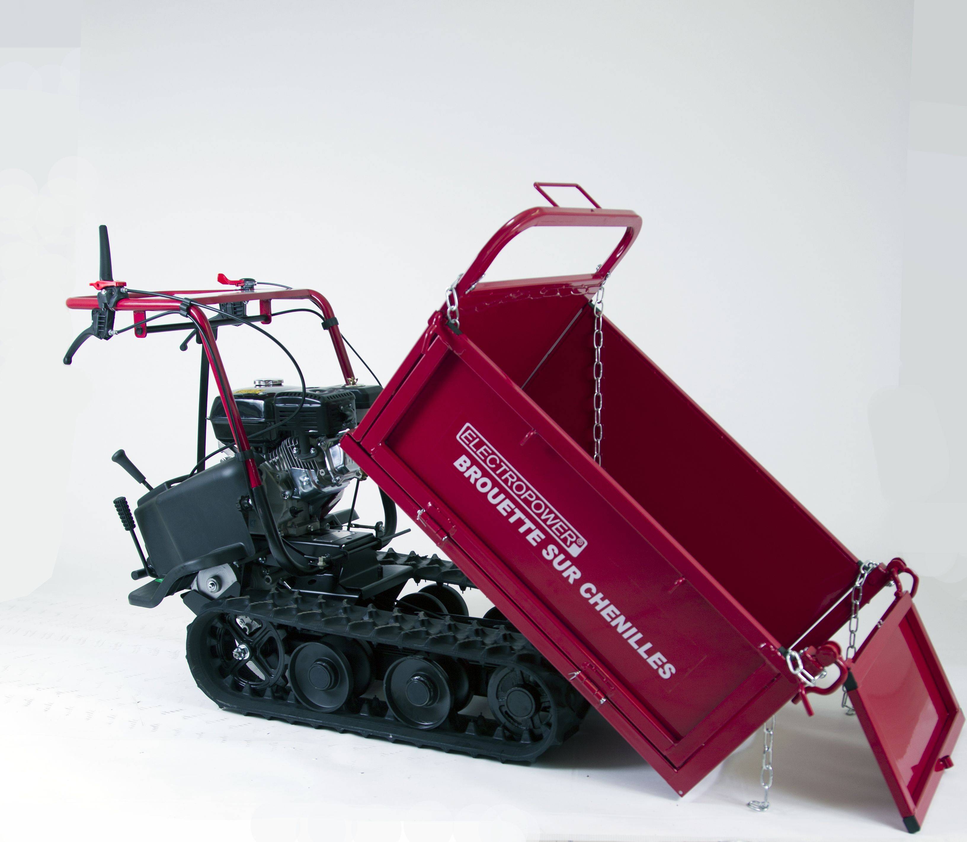 Mini dumper - Brouette motorisée à chenilles 320 kg - 8 vitesses - Essence - Image 2