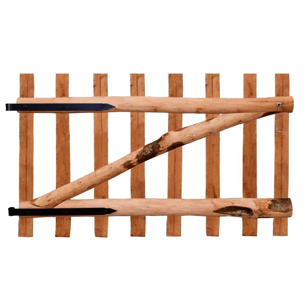 Portail de jardin - Portillon de jardin - Portail de clôture Bois de noisetier imprégné 100x60 cm - MEUBLE PRO - Image 1