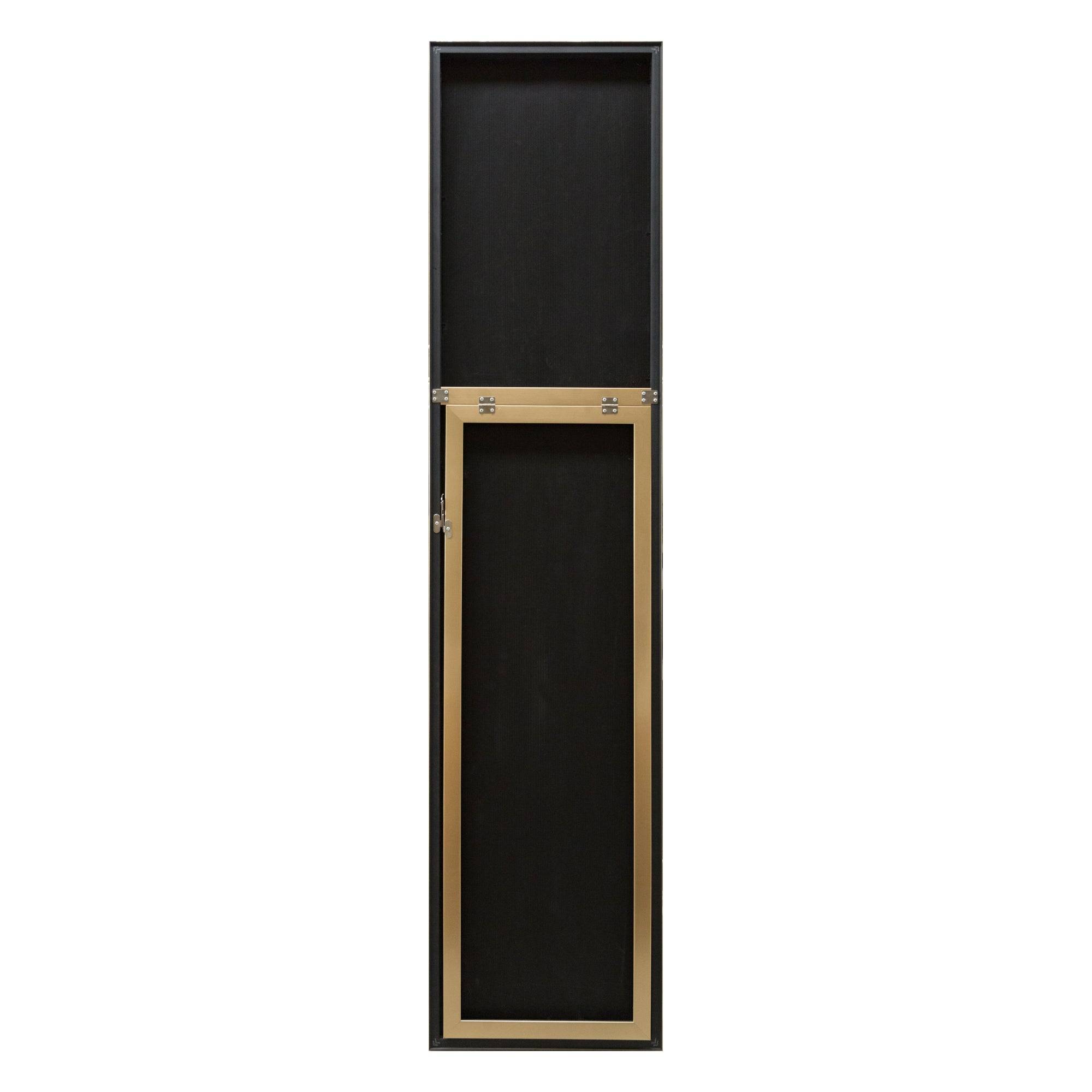 Helloshop26 - Miroir sur pied psyché inclinable 150 x 35 cm doré - Image 3