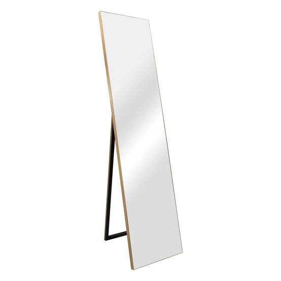 Helloshop26 - Miroir sur pied psyché inclinable 150 x 35 cm doré - Image 1