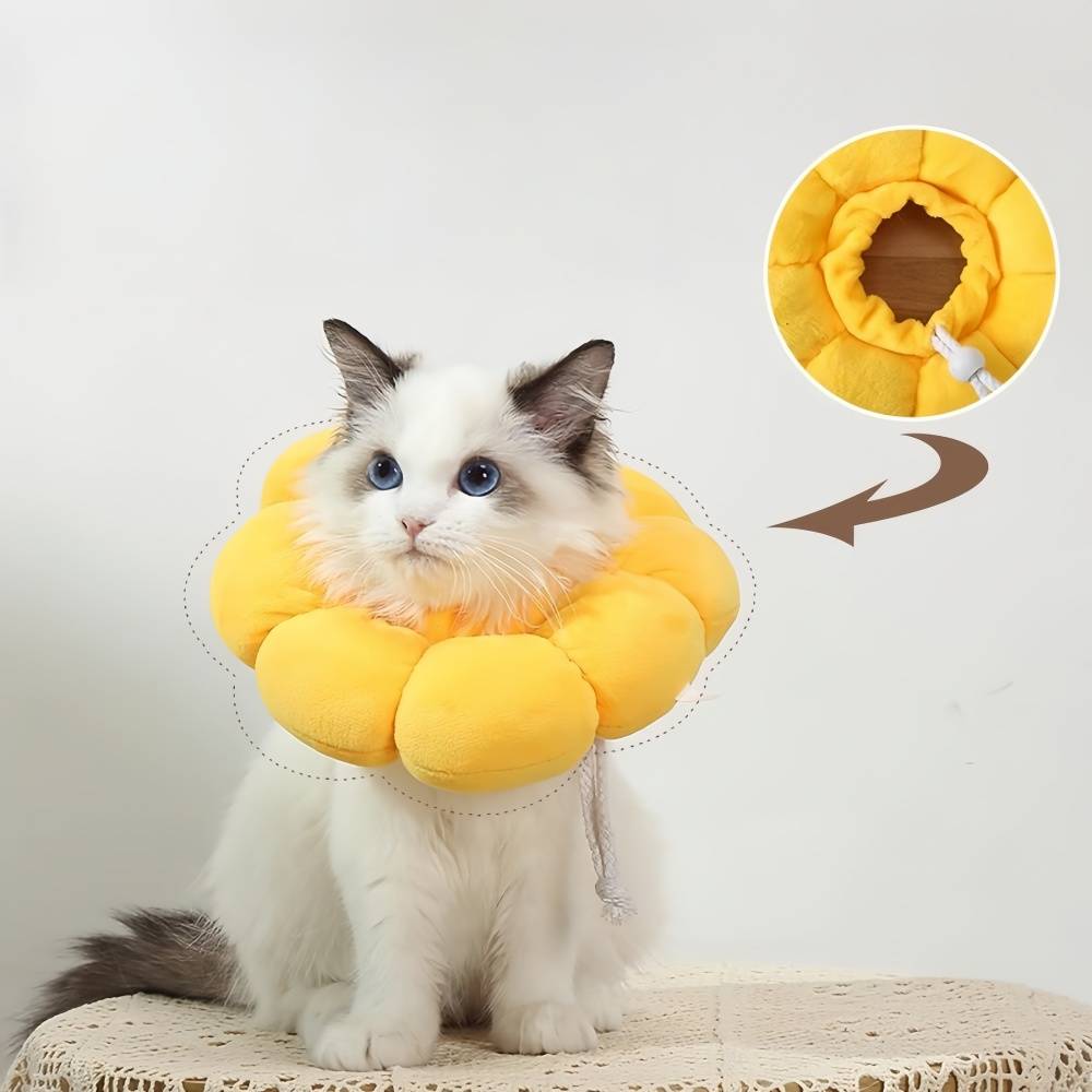 IntiMeg - Collier anti-léchage en forme de tournesol pour chat et chien IntiMeg - Image 2