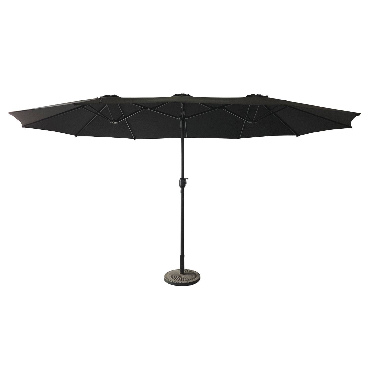 Parasol double 2,7x4,6m LINAI noir - HAPPY GARDEN - Image 1