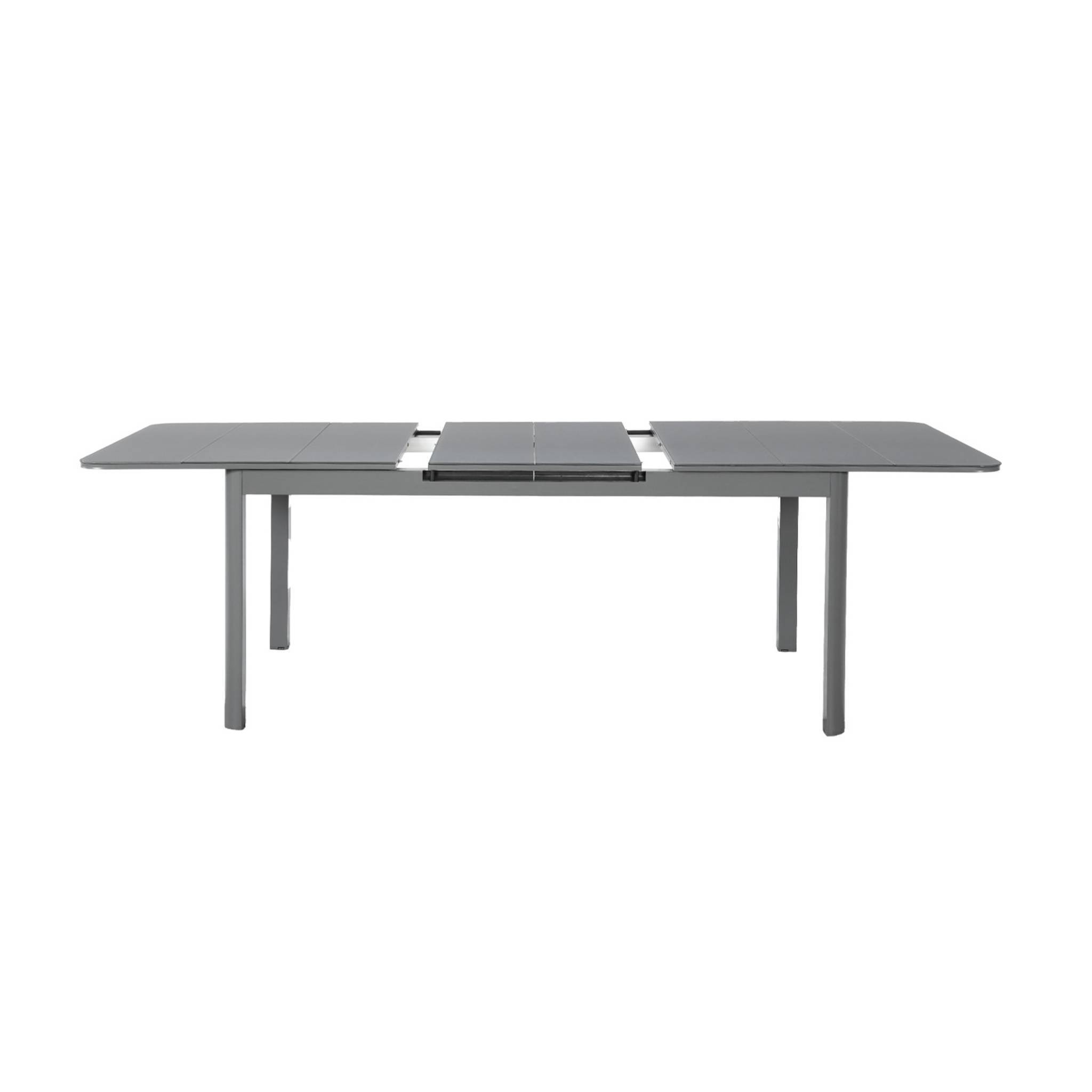 Table de jardin extensible aluminium 8 places anthracite - Soria | sweeek - Image 3
