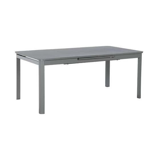 Table de jardin extensible aluminium 8 places anthracite - Soria | sweeek - Image 2