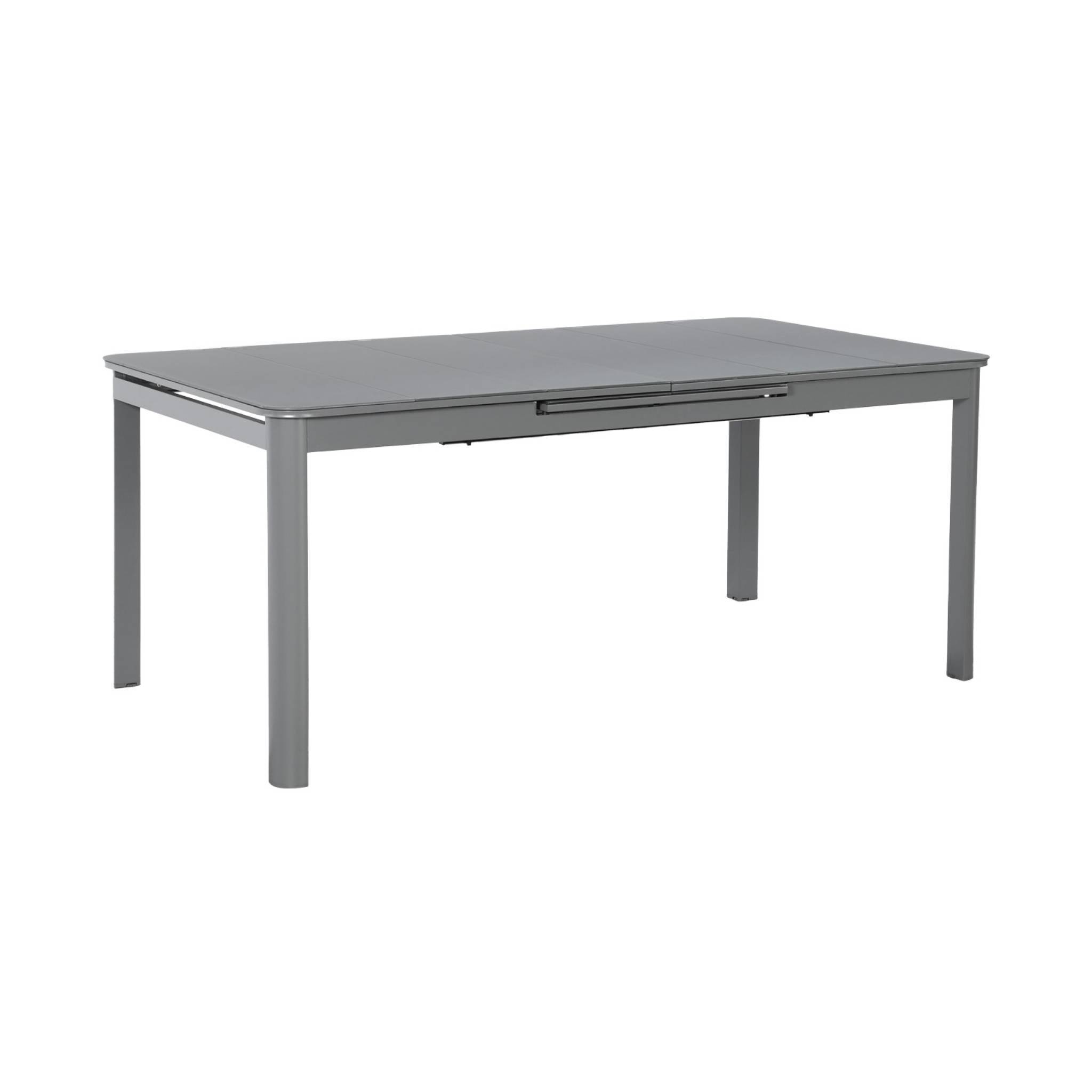 Table de jardin extensible aluminium 8 places anthracite - Soria | sweeek - Image 2