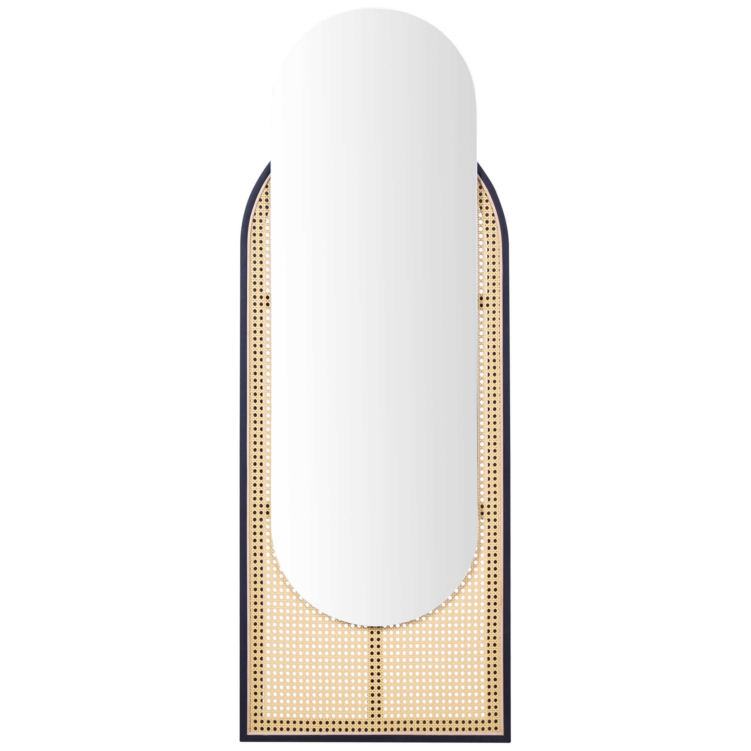 Beliani - Miroir Polyrotin Naturel NEVERS - Beliani - Image 2