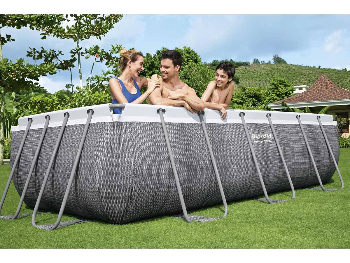 Bestway - Piscine tubulaire rectangulaire Power Steel 4,04 x 2,01 x 1,00 m - Bestway - Image 4
