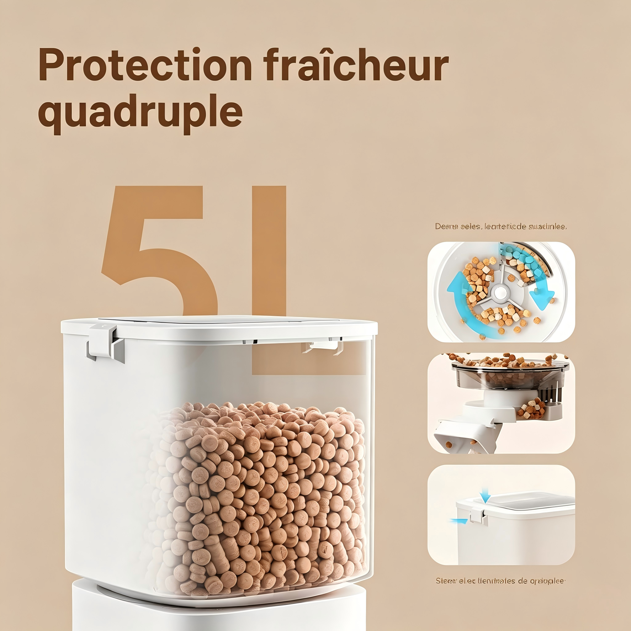 Sans Marque - Distributeur automatique de nourriture pour chats DUDUPET - Image 3