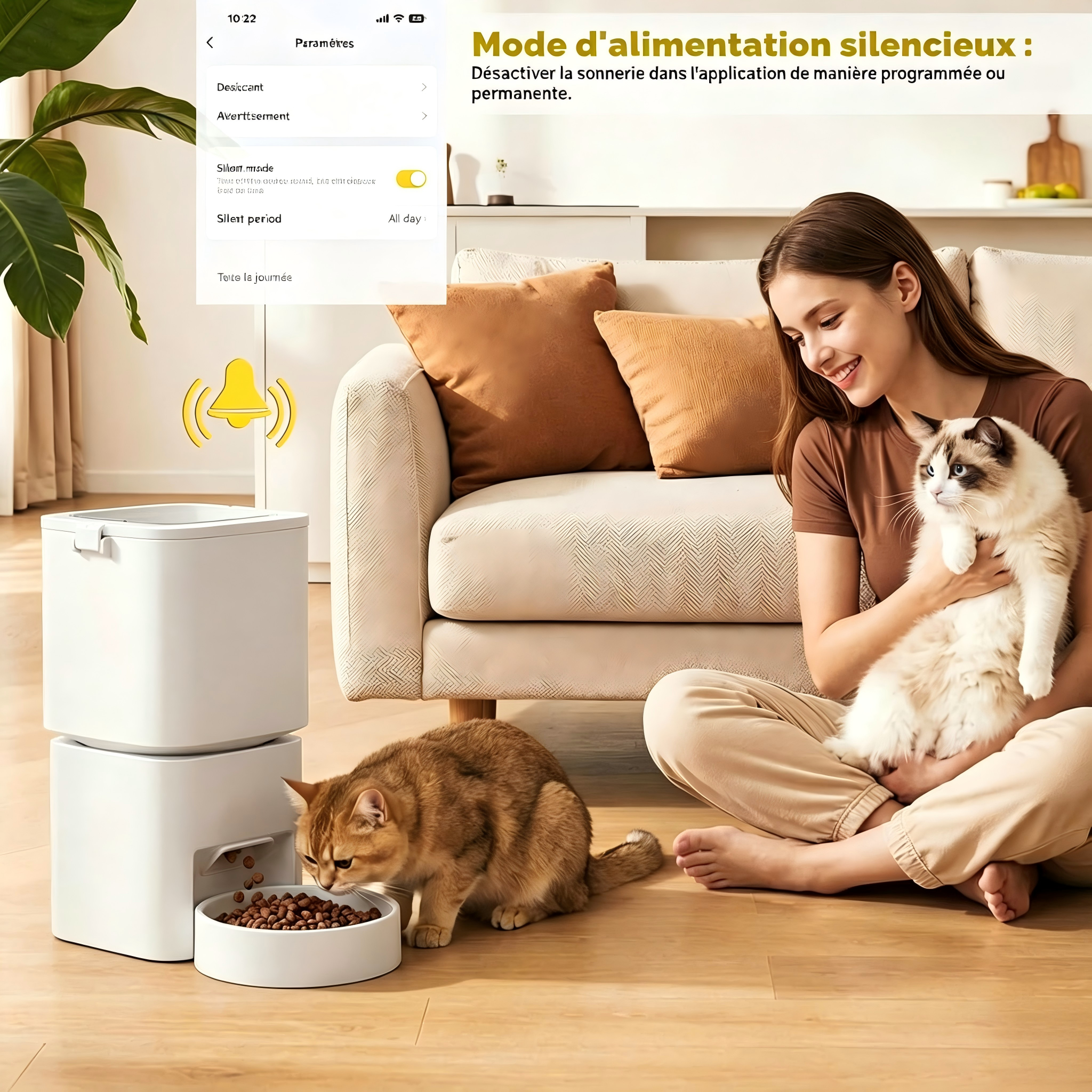 Sans Marque - Distributeur automatique de nourriture pour chats DUDUPET - Image 4