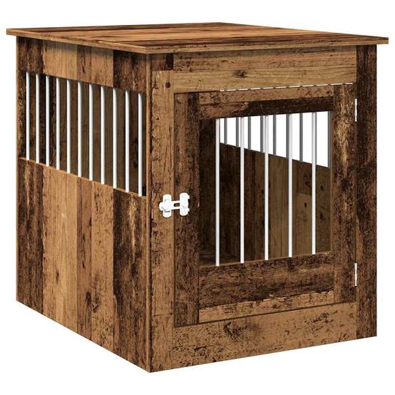 Niche plastique bois et acier marron 64,5x80x71 cm - Prolenta premium p380.0 - Image 1